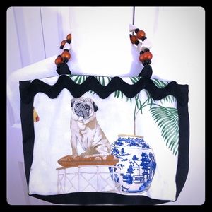Design By Daphne Cloth Purse w/ Dog
